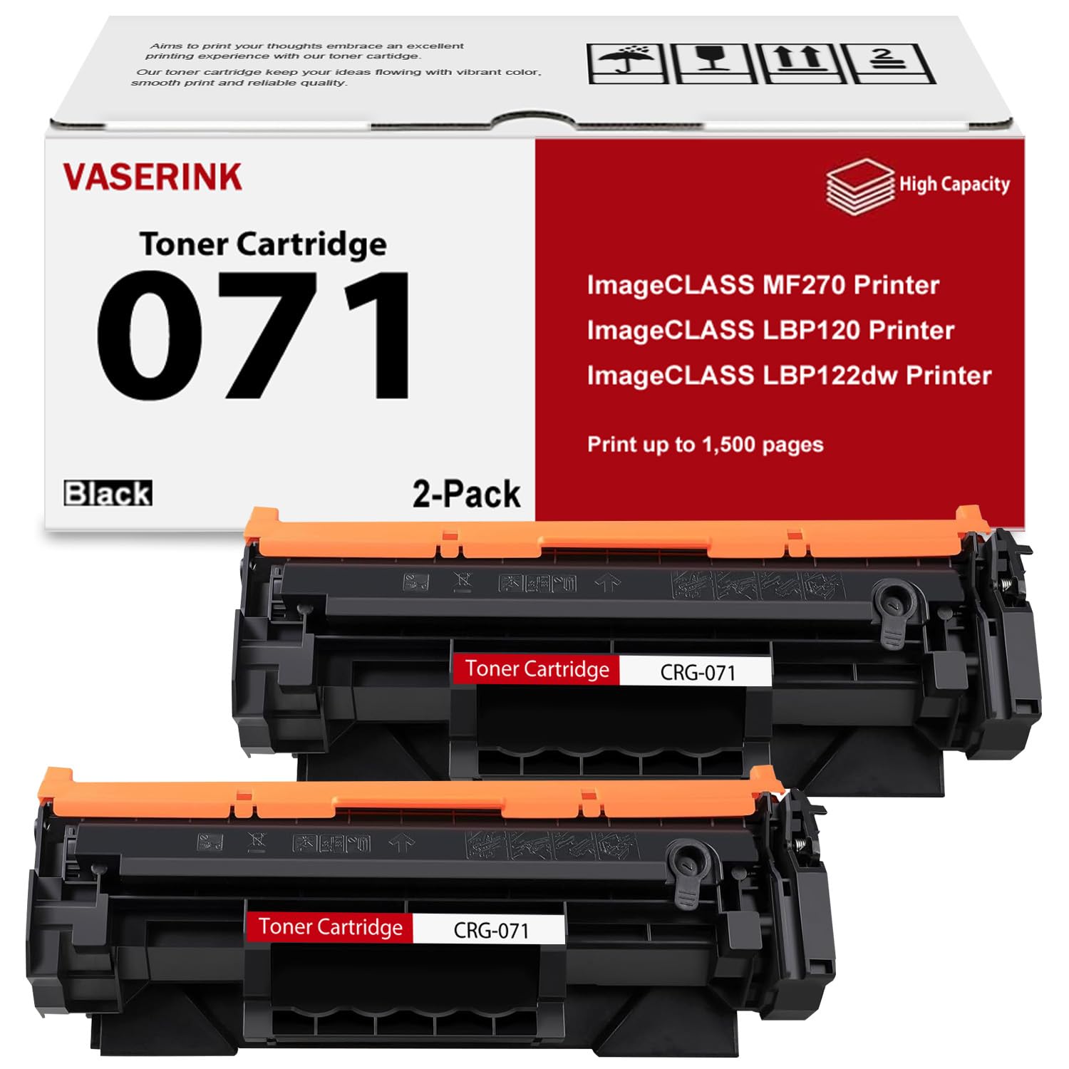 Amazon.com: 071 High-Yield Black Toner Cartridge 2-Pack